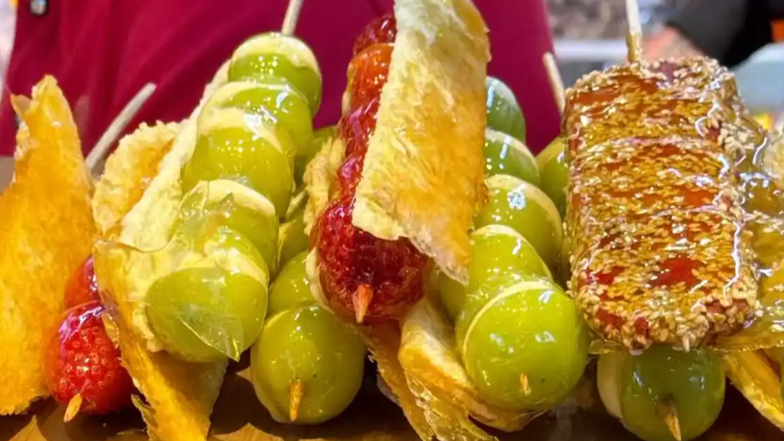 一串40元 奶皮子糖葫芦成“爱马仕”