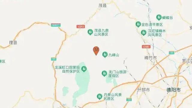 官方辟谣彭州地震致房屋倒塌