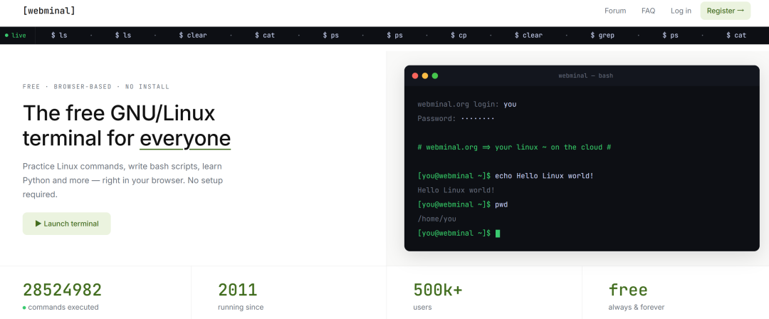 硬撑15年、仅1台服务器、8GB内存：他用一堆“淘汰” 技术，让50+万人敲下人生第一条Linux命令！